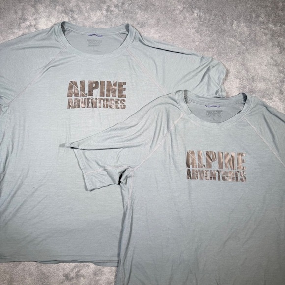 Patagonia Other - Lot of 2 Patagonia Capilene Cool Trail Mens L Alpine Adventures Blue Gray Shirts